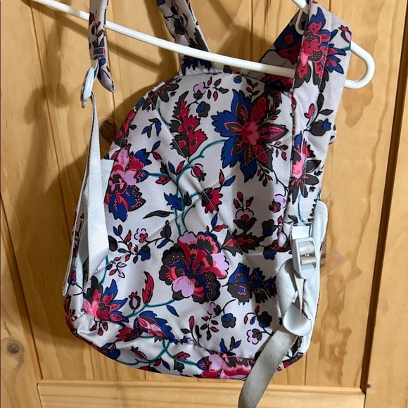 Vera Bradley Gray and Pink Floral Backpack - Picture 4 of 5